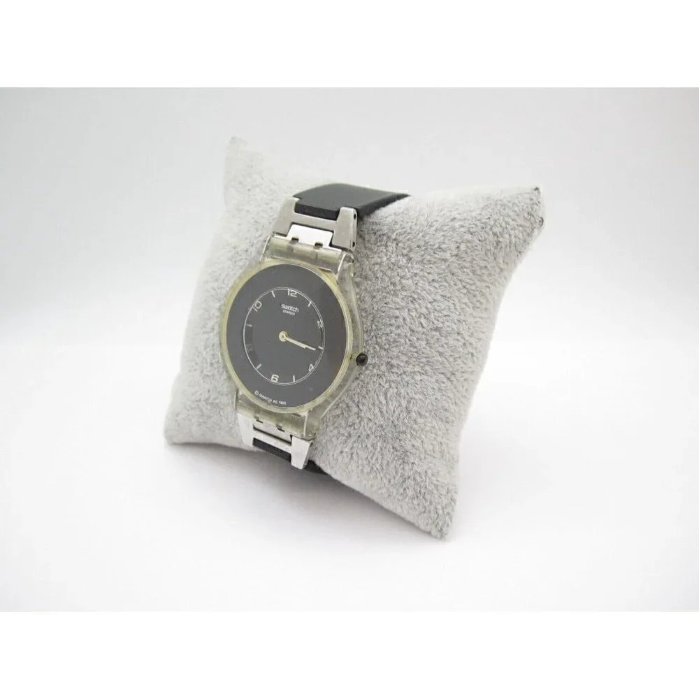 Women Swatch AG 1999 Quartz WR Analog 35mm Dial Causal Round Watch (G426)